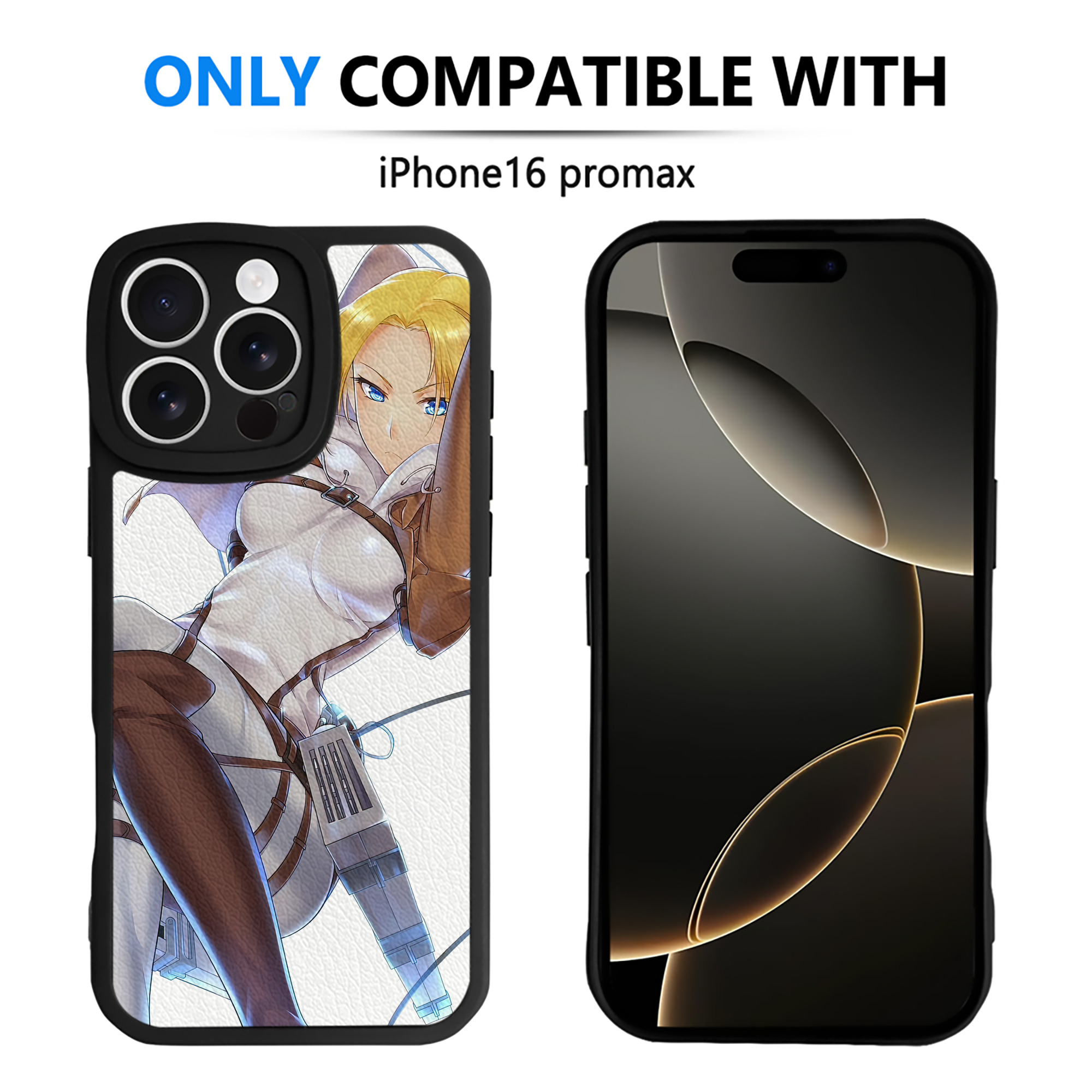 （画像用） 進撃の巨人 Attack on Titan 【iPhone 16シリーズ対応】シリコンスマホケース（レザー調） 材質：シリコン